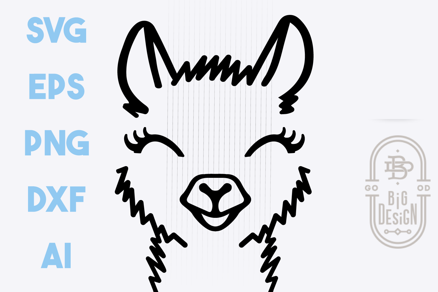 Download Cute Llama face SVG, Lama Head SVG, Llama Illustration Svg (438150) | SVGs | Design Bundles