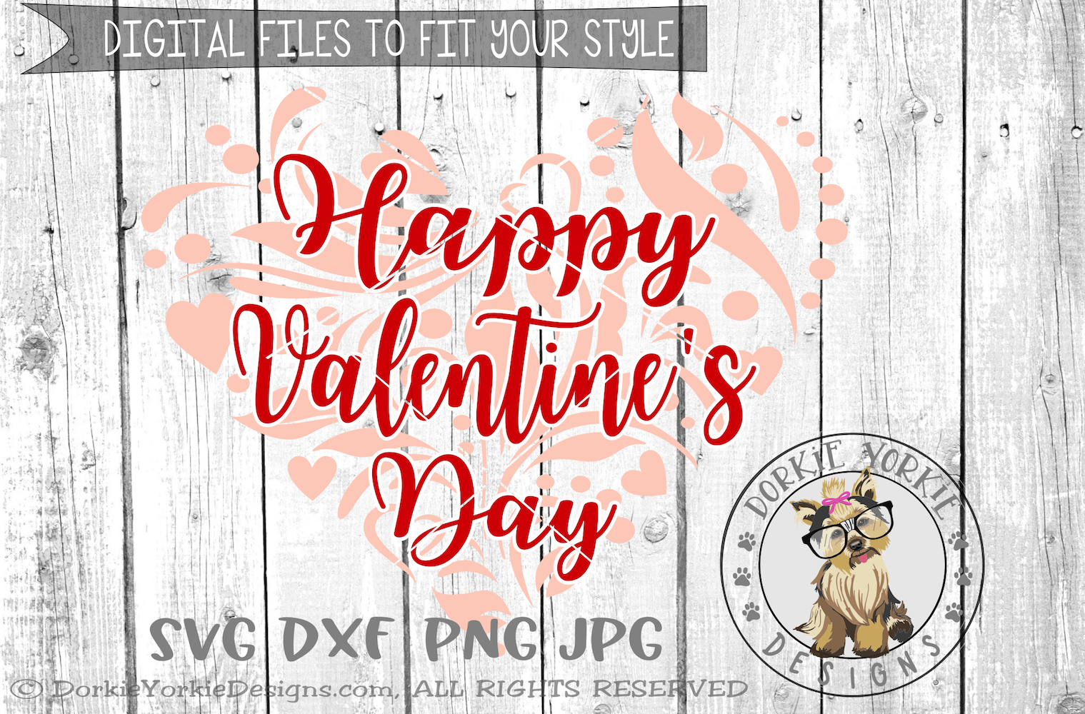 Download Happy Valentine's Day Heart Flourish - SVG cut file (48600) | SVGs | Design Bundles