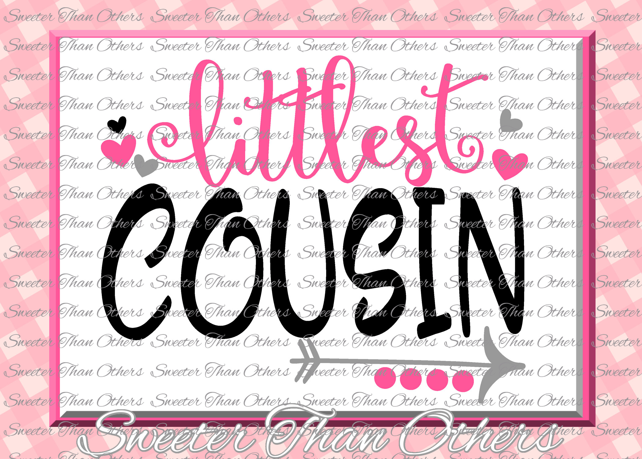 Cousins svg, Littlest Cousin svg, Family svg (27428) | SVGs | Design
