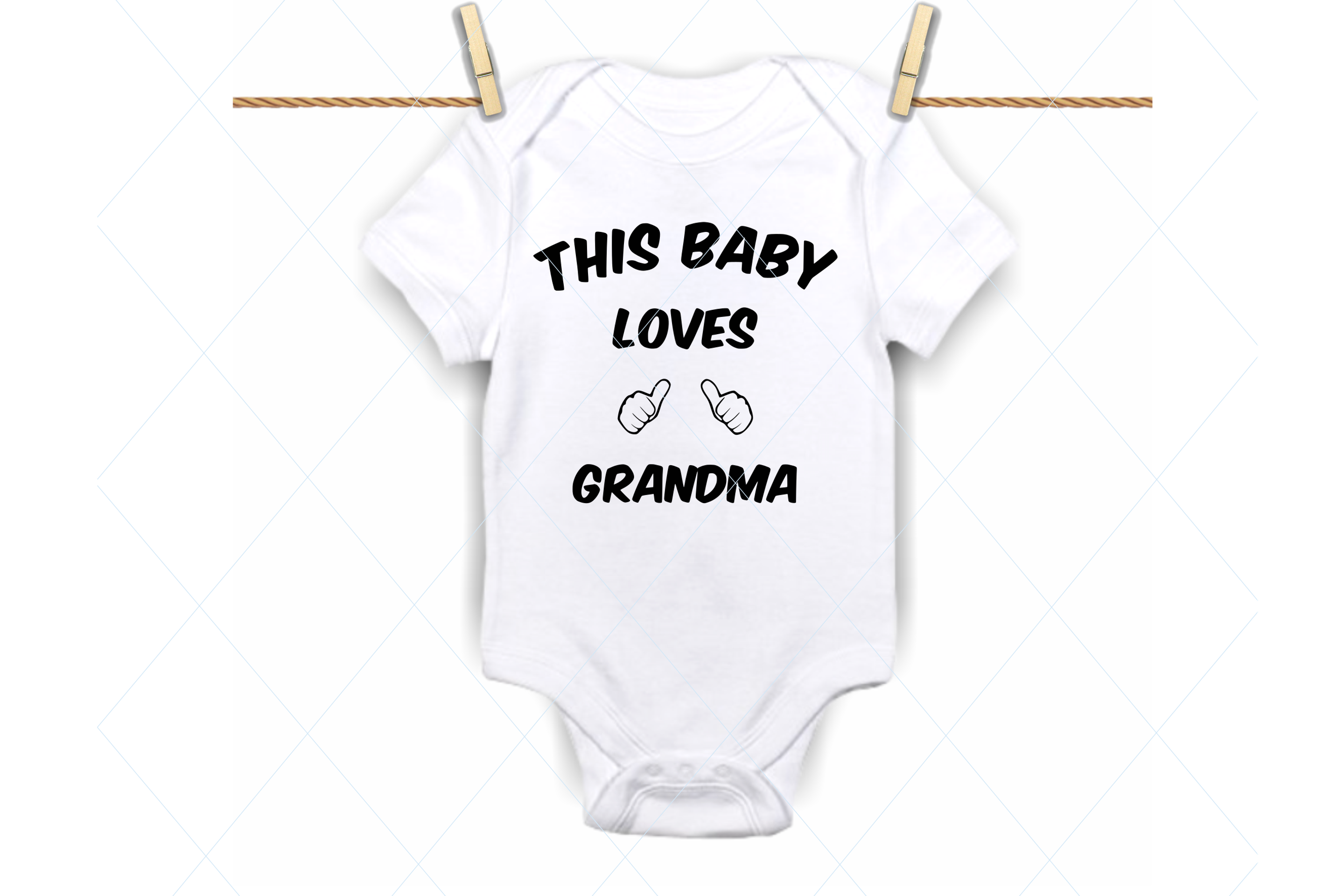 Download This baby loves grandma, onesie design svg, onesie cut file