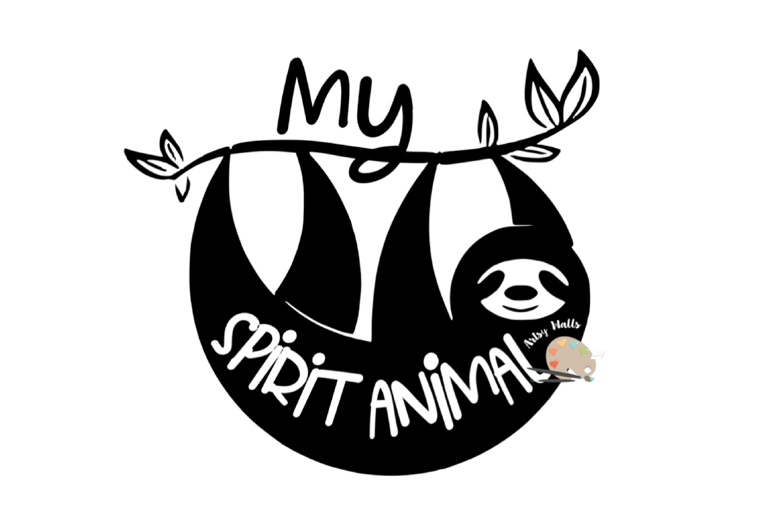 My Spirit Animal svg CUT FILE Sloth svg cute funny Sloth