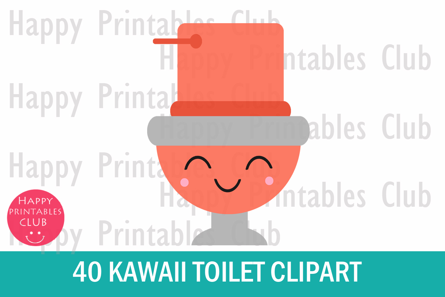 40 Kawaii Toilet ClipartCute Toilet Clipart Images Graphics (156778