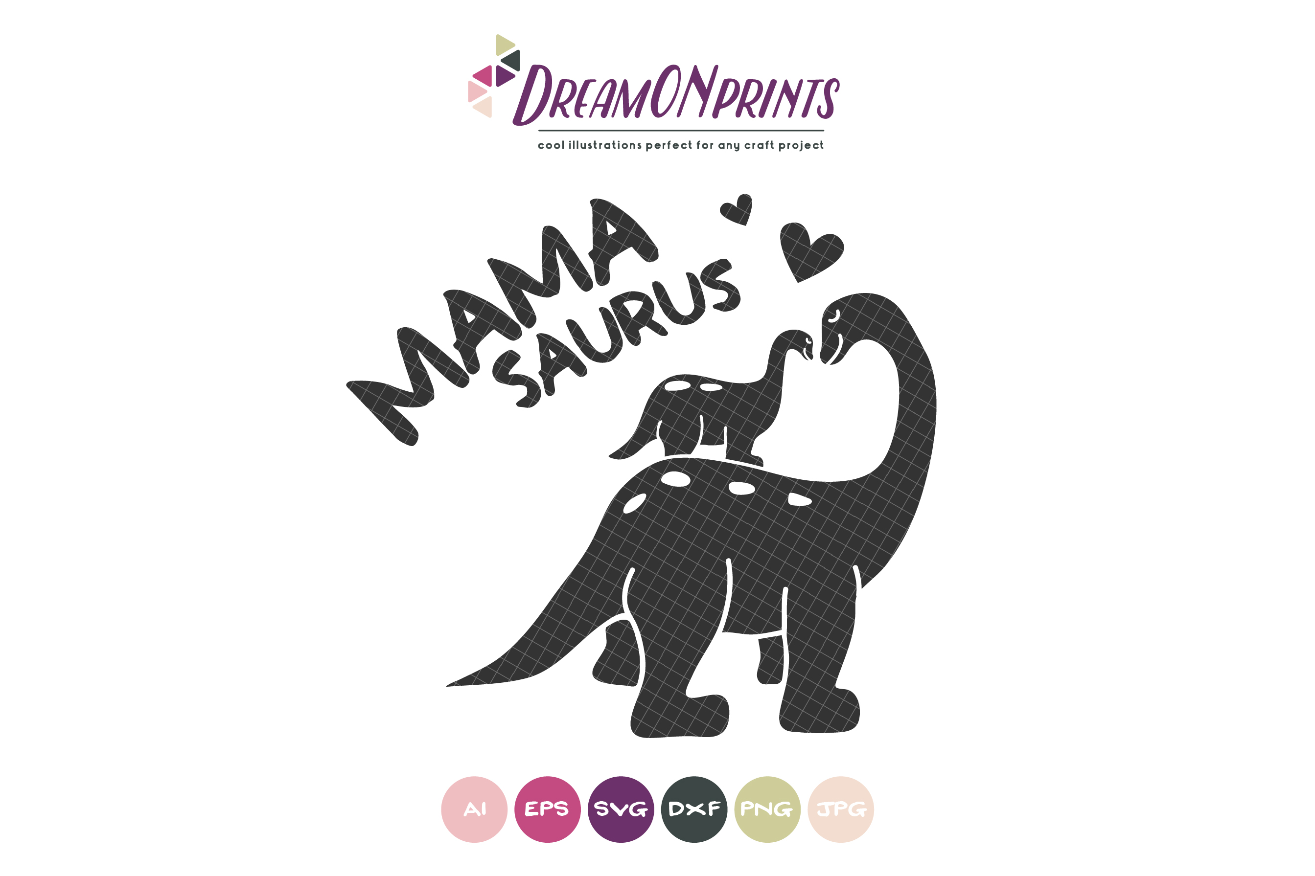 Mamasaurus SVG - Dinosaur Mom SVG (194625) | Cut Files ...