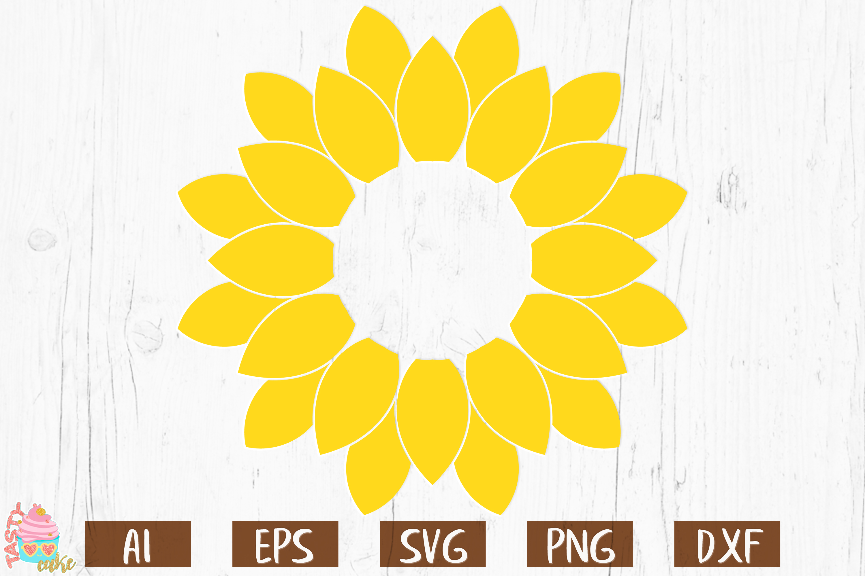 Sunflower Monogram Frames SVG - Monogram Cut Files (536757) | SVGs ...