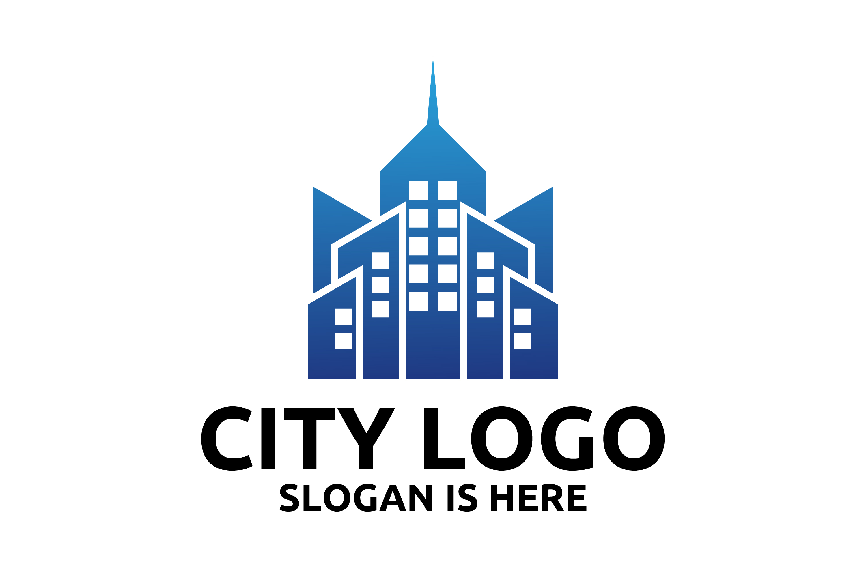 City Building Symbol Icon Of Residential Apartment Logo