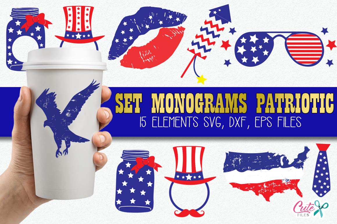 Download MONOGRAMS FRAMES patriotic , 4th of July SVG, patriotic ...