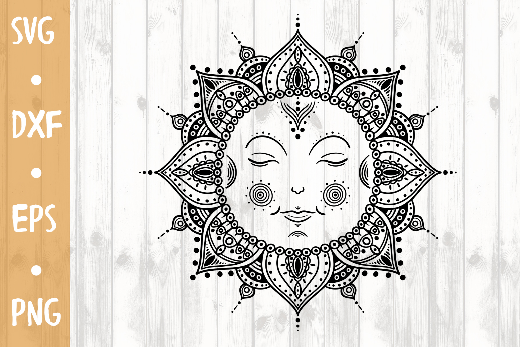 Mandala Sun SVG CUT FILE