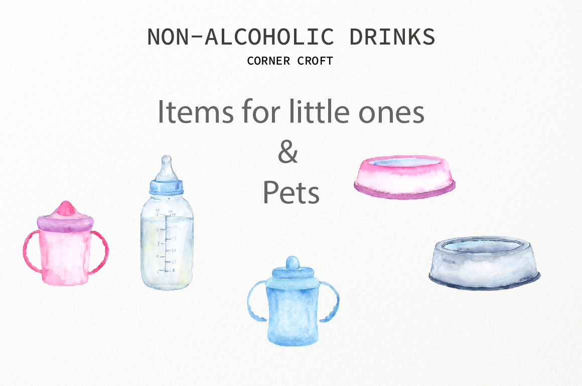 Download Watercolor Clipart Non Alcoholic Drinks (56627 ...