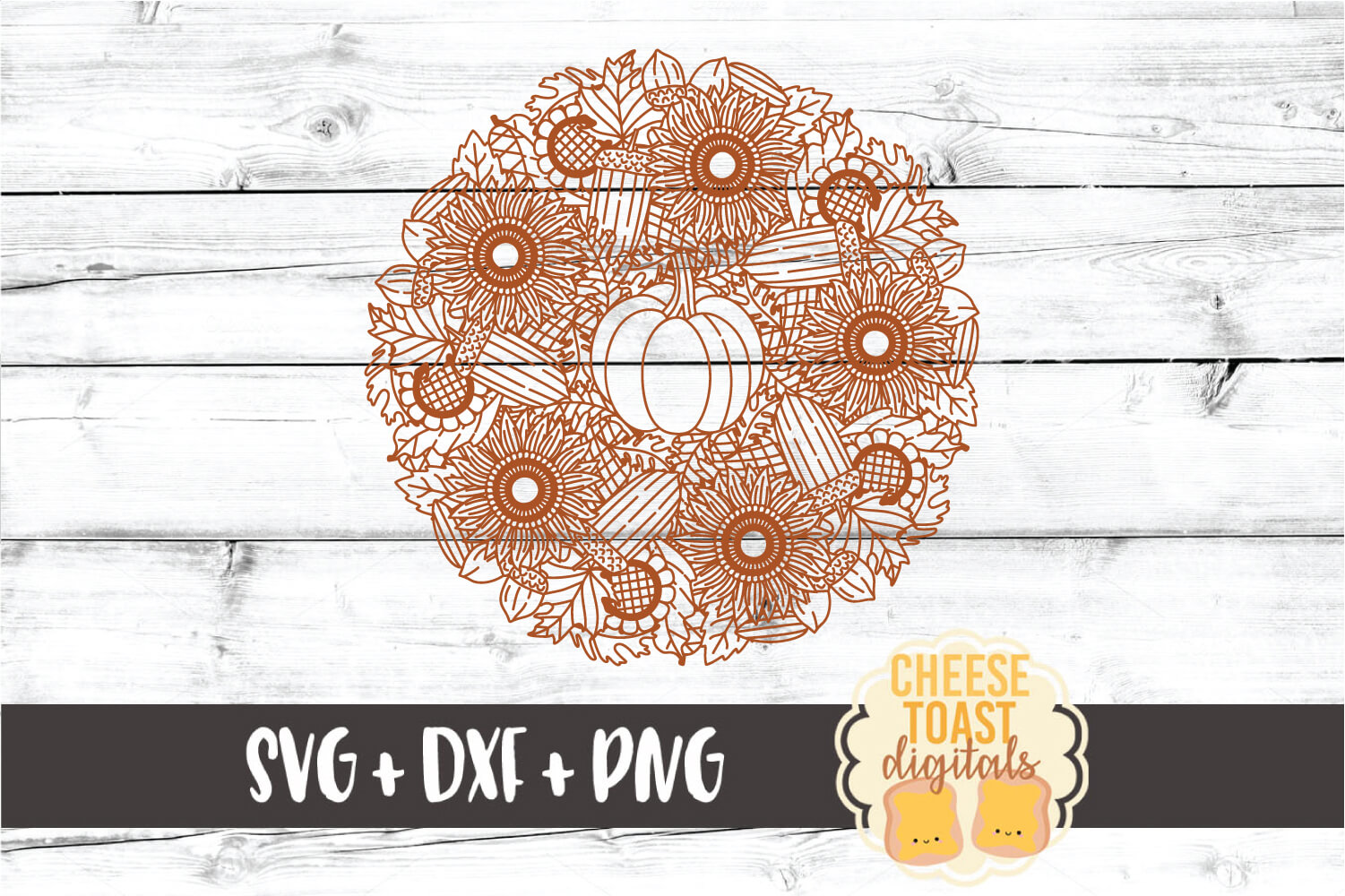 Download Pumpkin Sunflower Mandala - Fall Mandala SVG PNG DXF Files