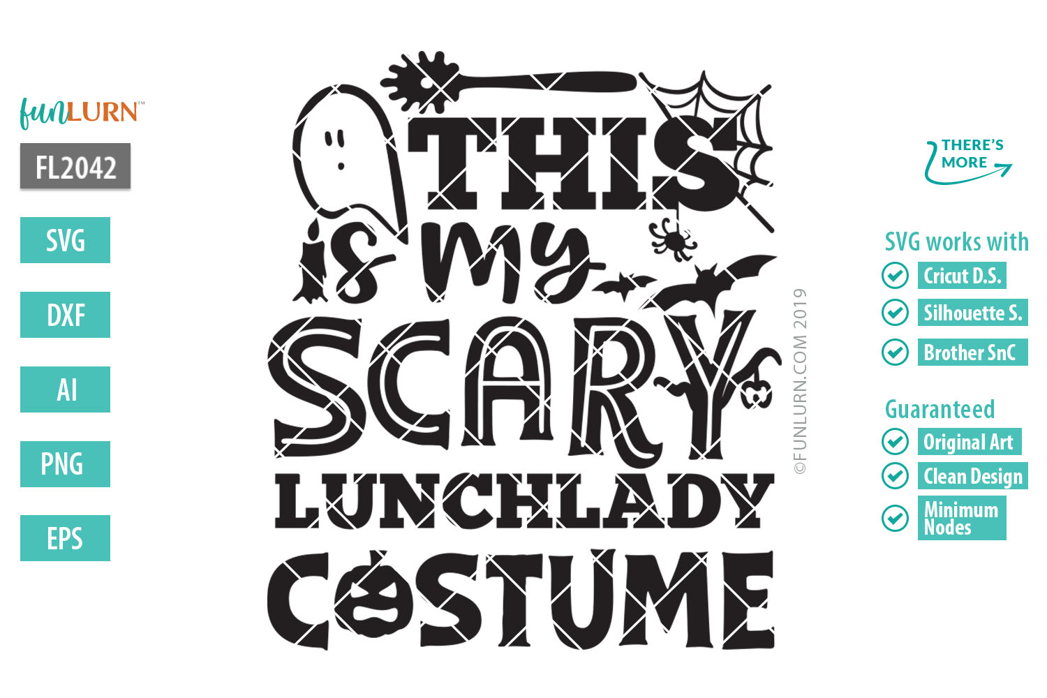 Download This is My Scary Lunch Lady Costume SVG Cut File (375996 ...