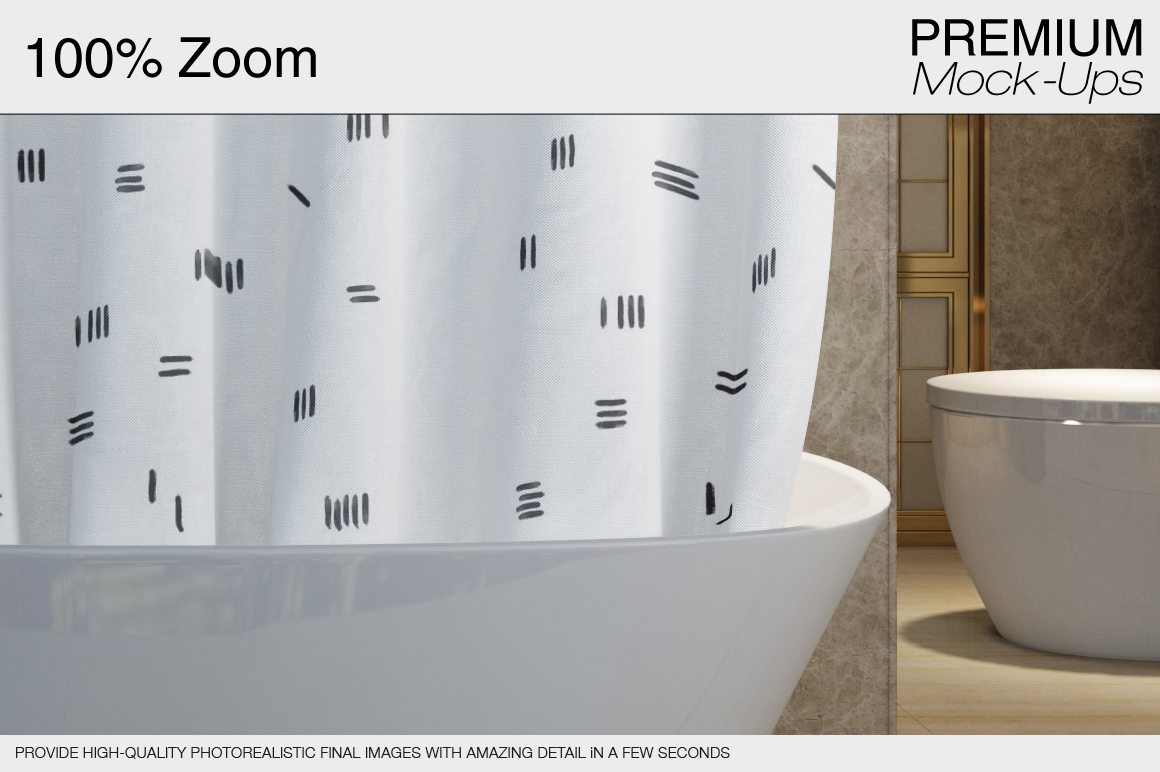 Download Shower Curtain Mockups (50756) | Mock Ups | Design Bundles