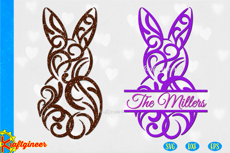 Filigree Bunny SVG | Easter SVG (343734) | SVGs | Design ...