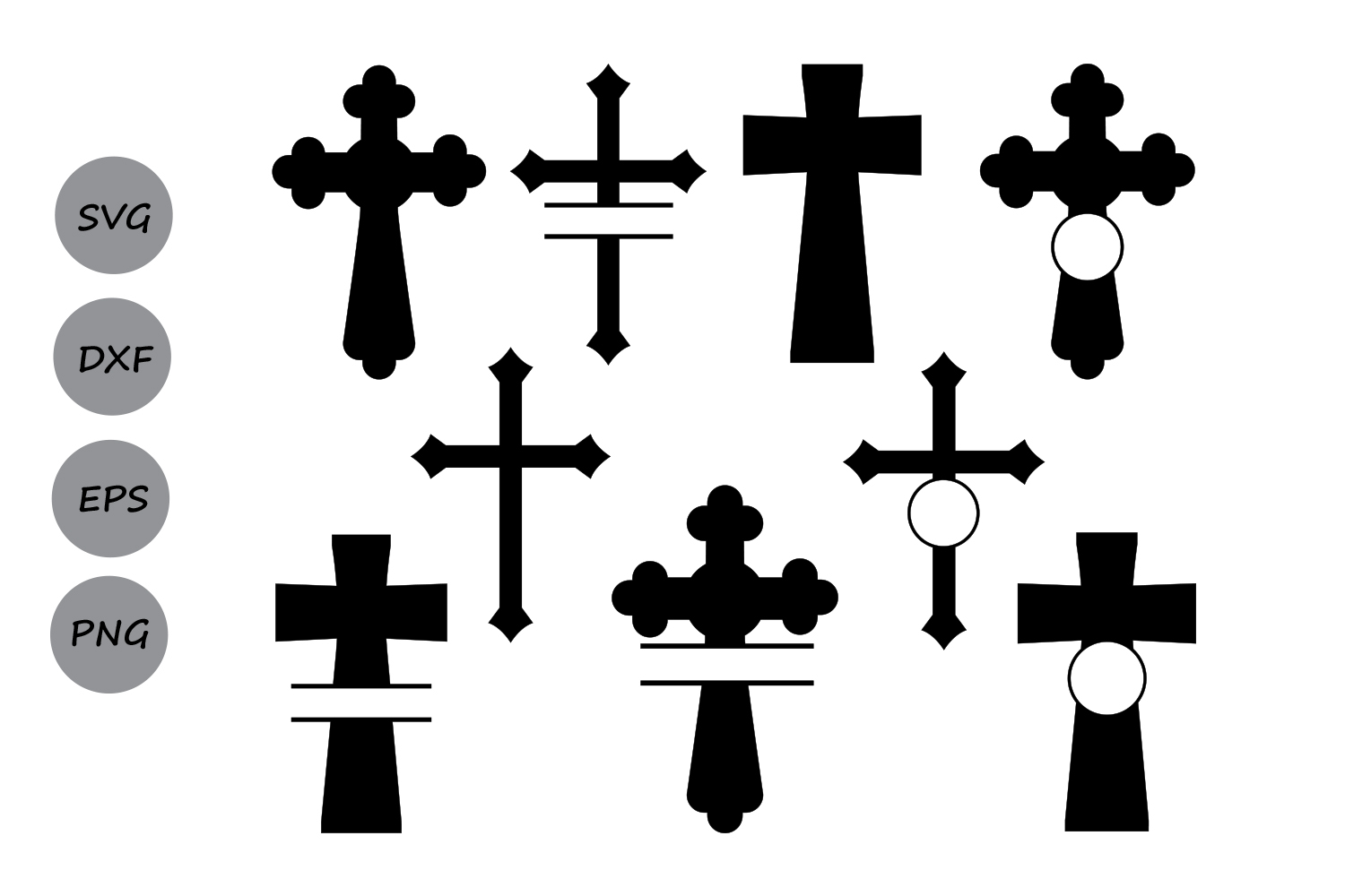 Cross svg silhouette, Christian Cross SVG Cut Files, cross ...