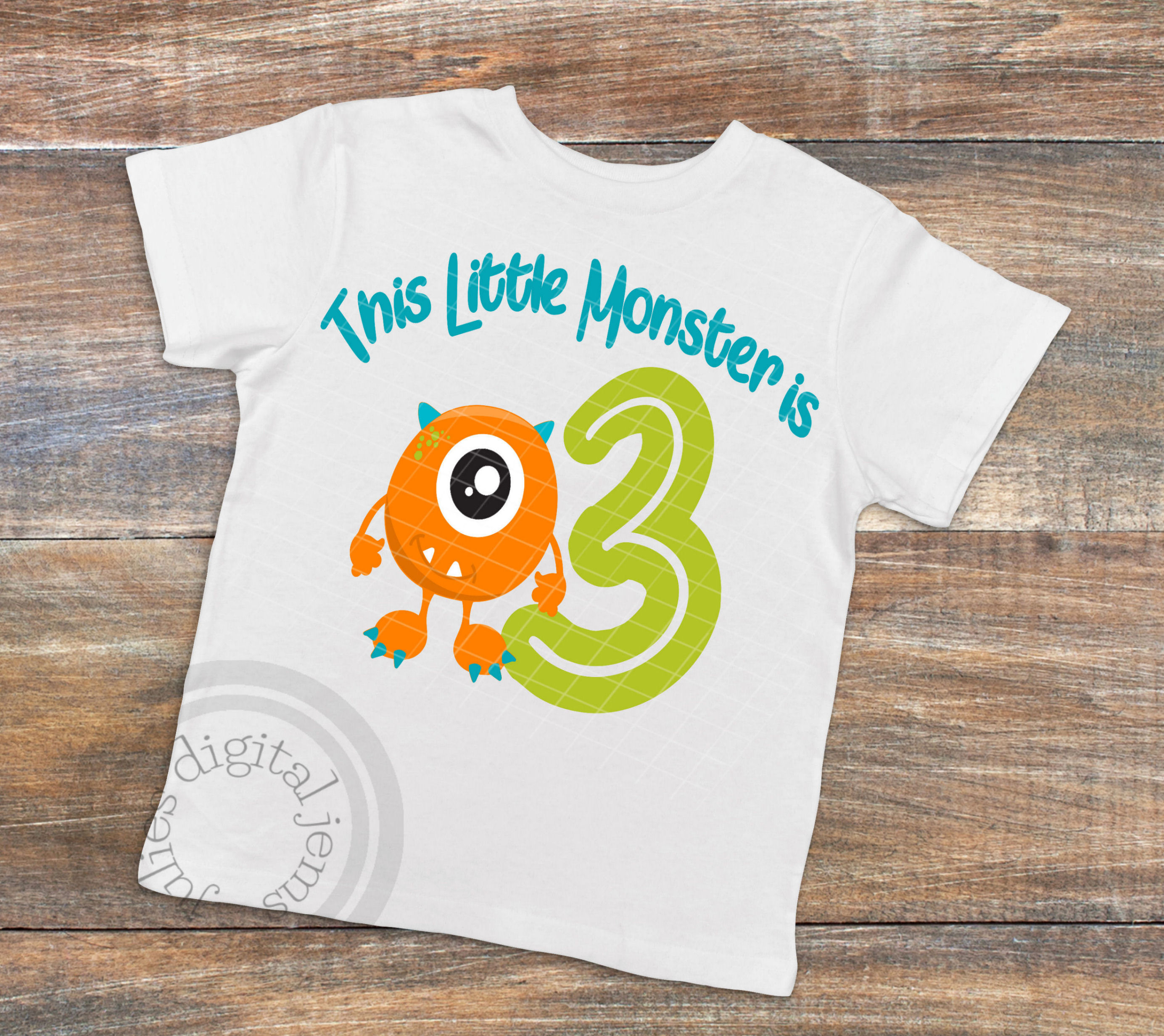 Download Monster Birthday shirt svg, 3rd Birthday svg, monster svg