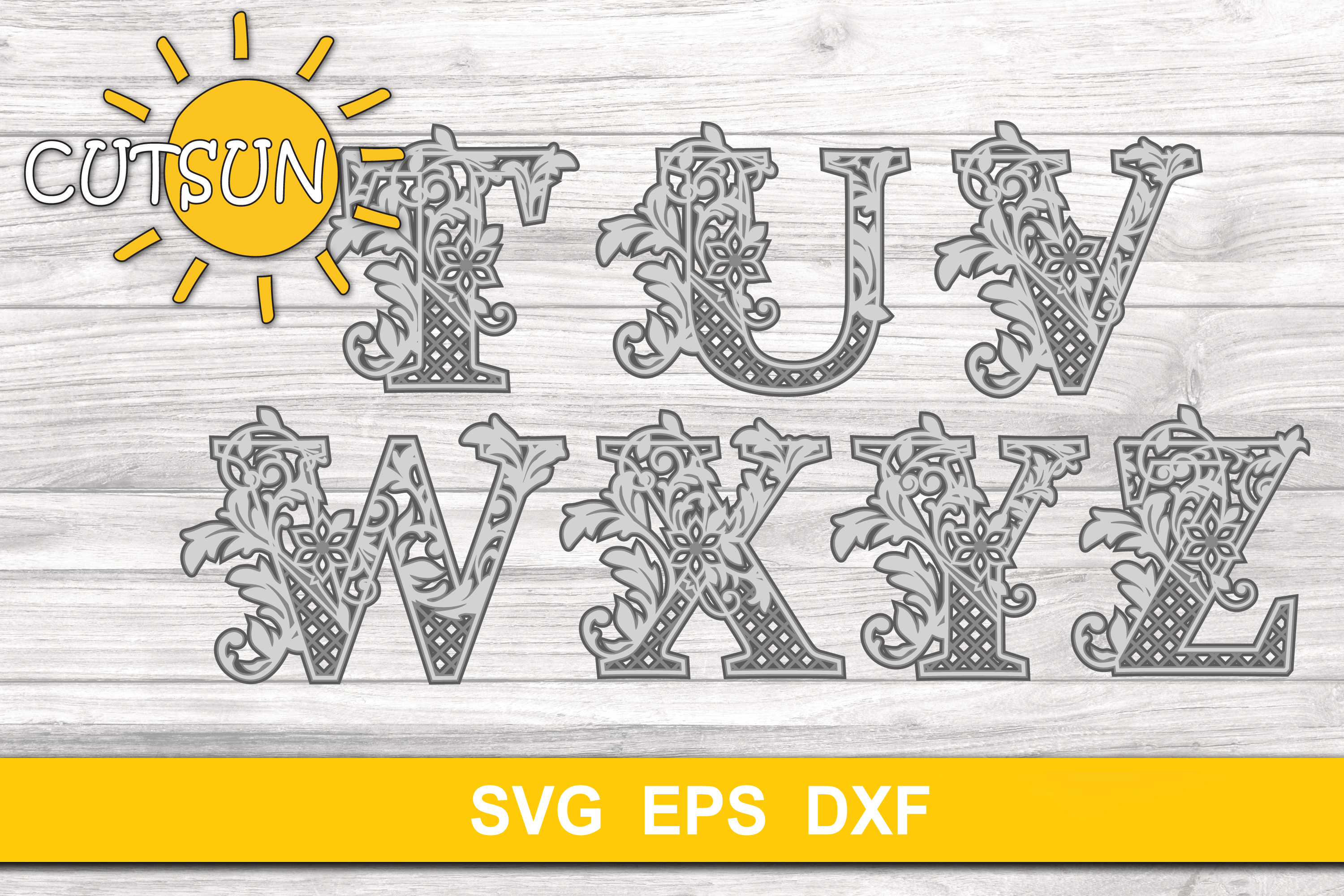Download Mandala Multi Layered Letters Svg For Cricut - Free ...