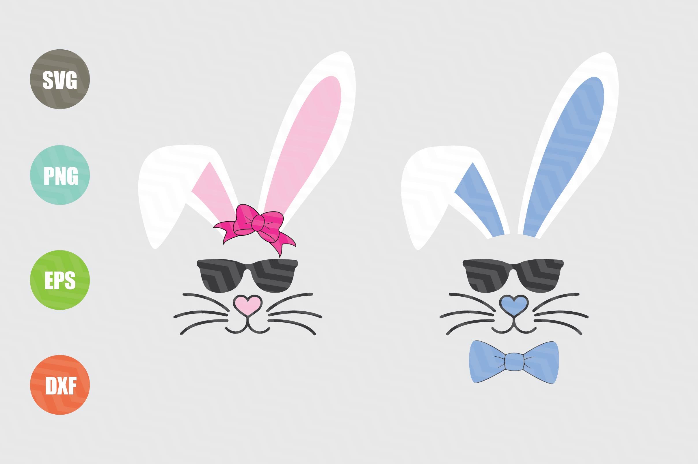 Download Easter Bunny Svg Boy Girl (218346) | SVGs | Design Bundles