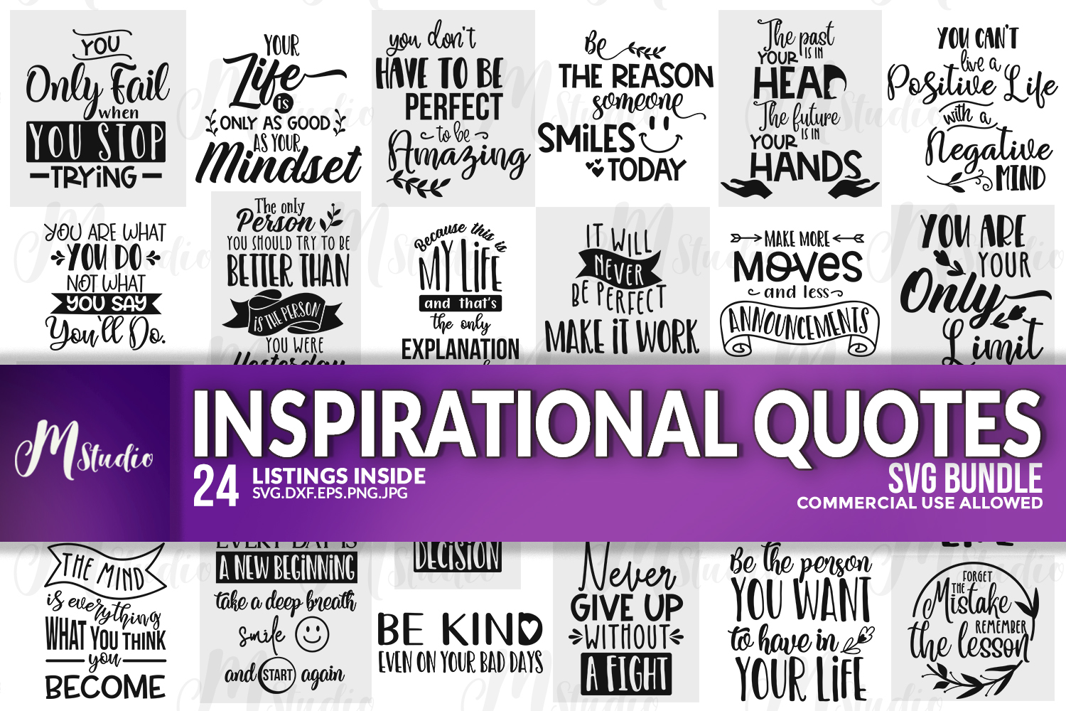 Download Inspirational Quotes svg Bundle