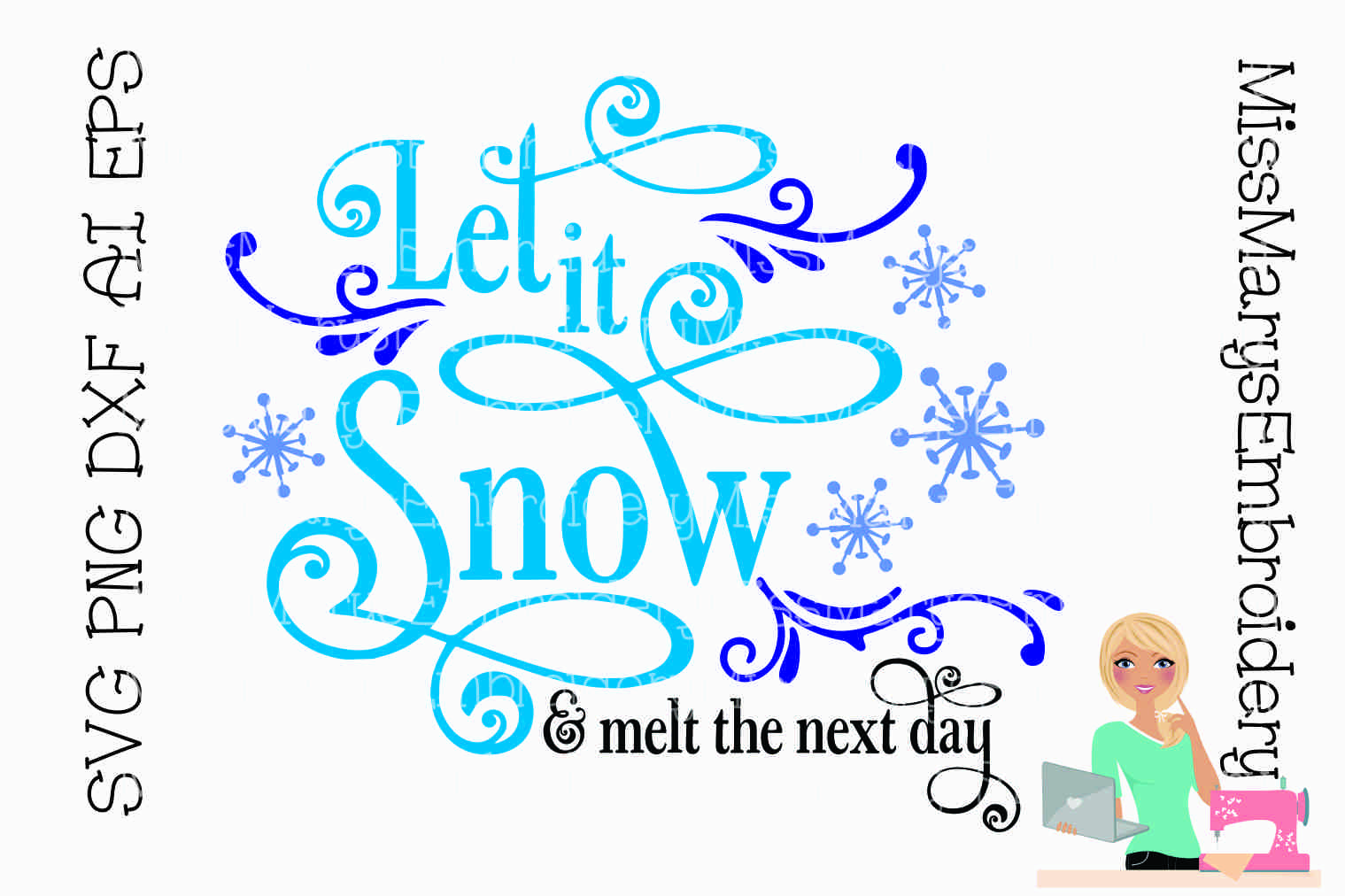 Download Let It Snow & Then Melt SVG Cutting File PNG DXF AI EPS ...