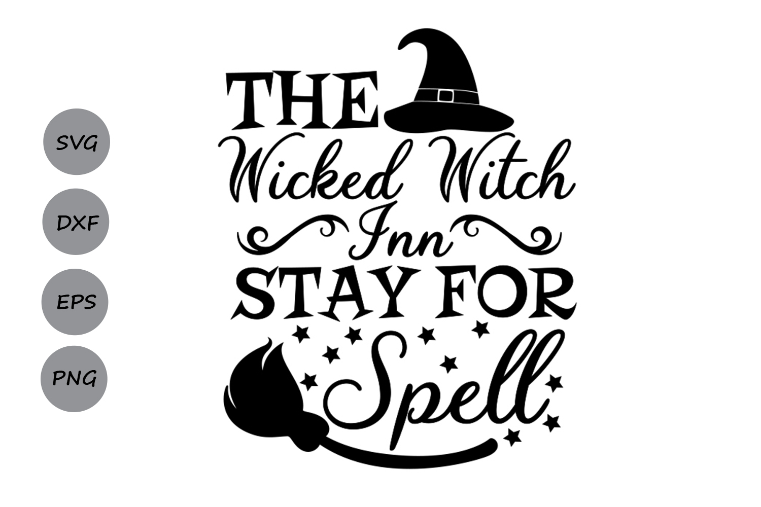 Wicked Witch Inn svg, Halloween svg, witch svg, spooky svg.