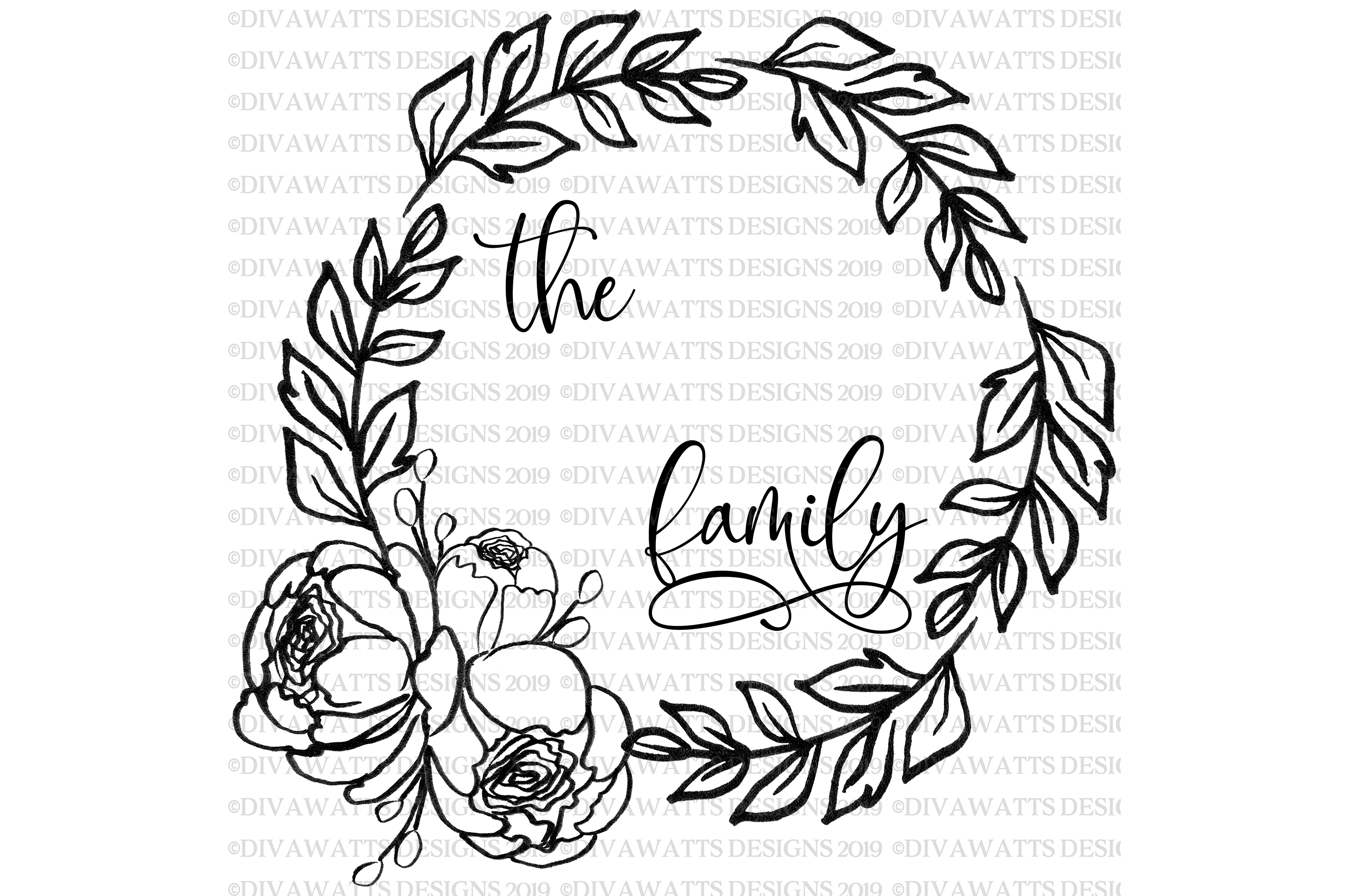 Free Free 88 Wreath Family Monogram Svg Free SVG PNG EPS DXF File