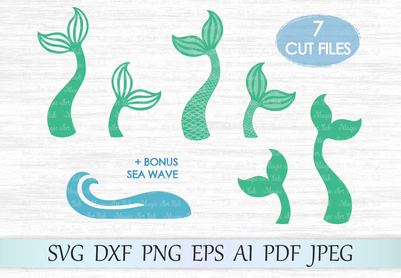 Download Mermaid tail svg file, Mermaid svg, Sea wave svg file ...