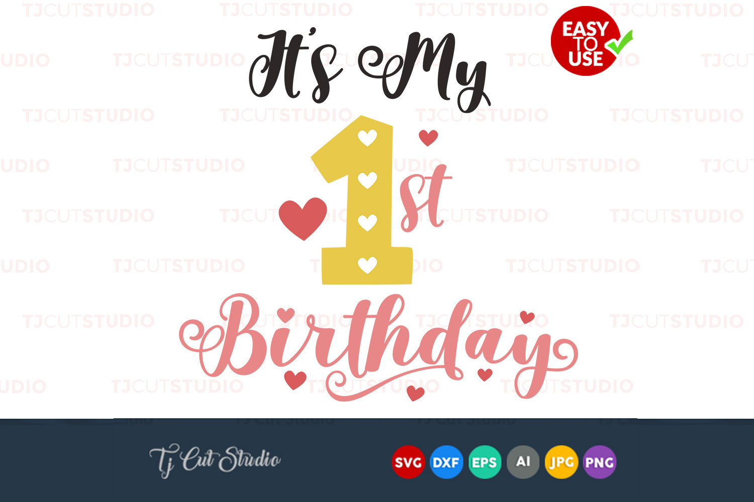 Free Free First Birthday Svg 876 SVG PNG EPS DXF File