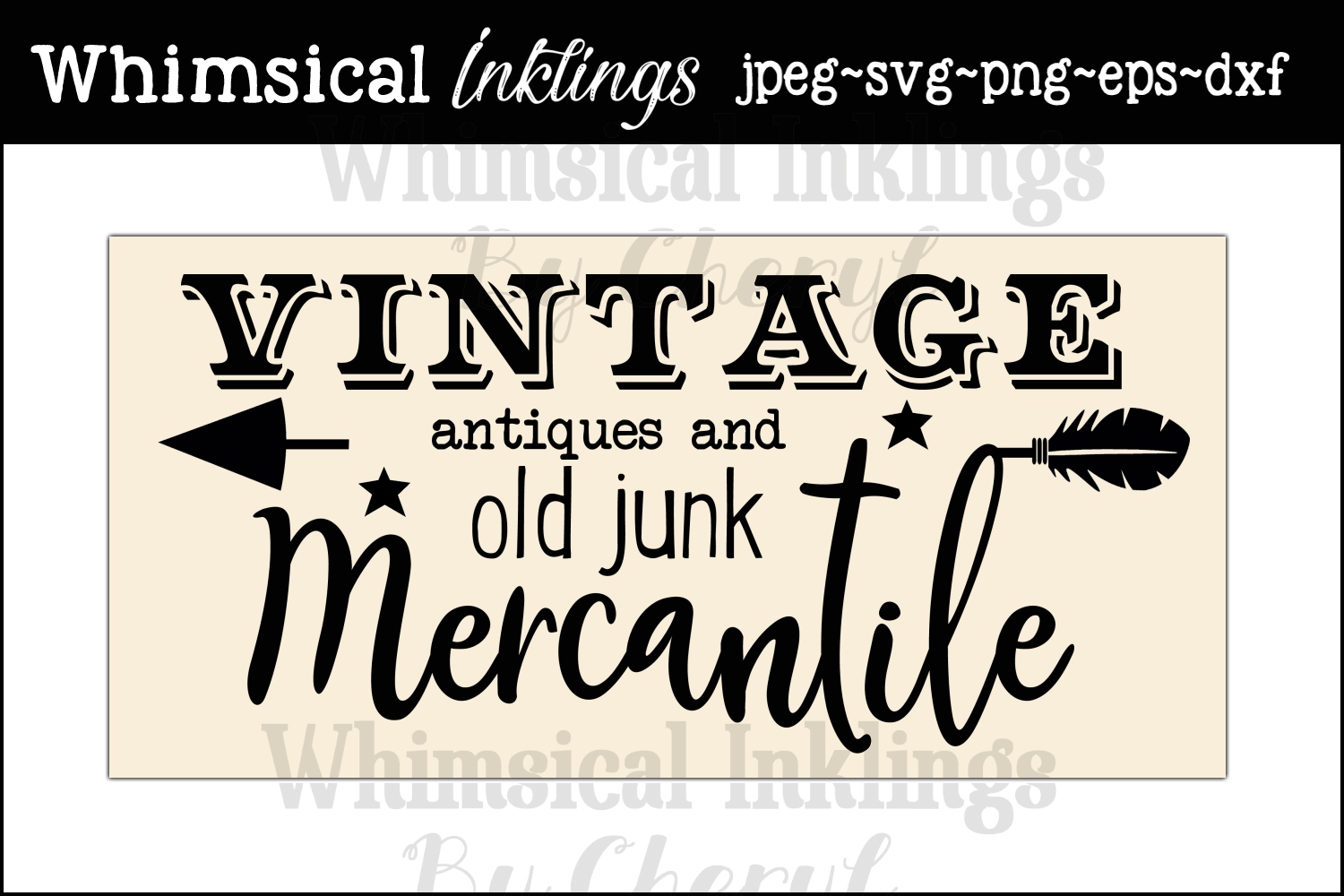 Download Vintage Mercantile Sign SVG (111658) | SVGs | Design Bundles