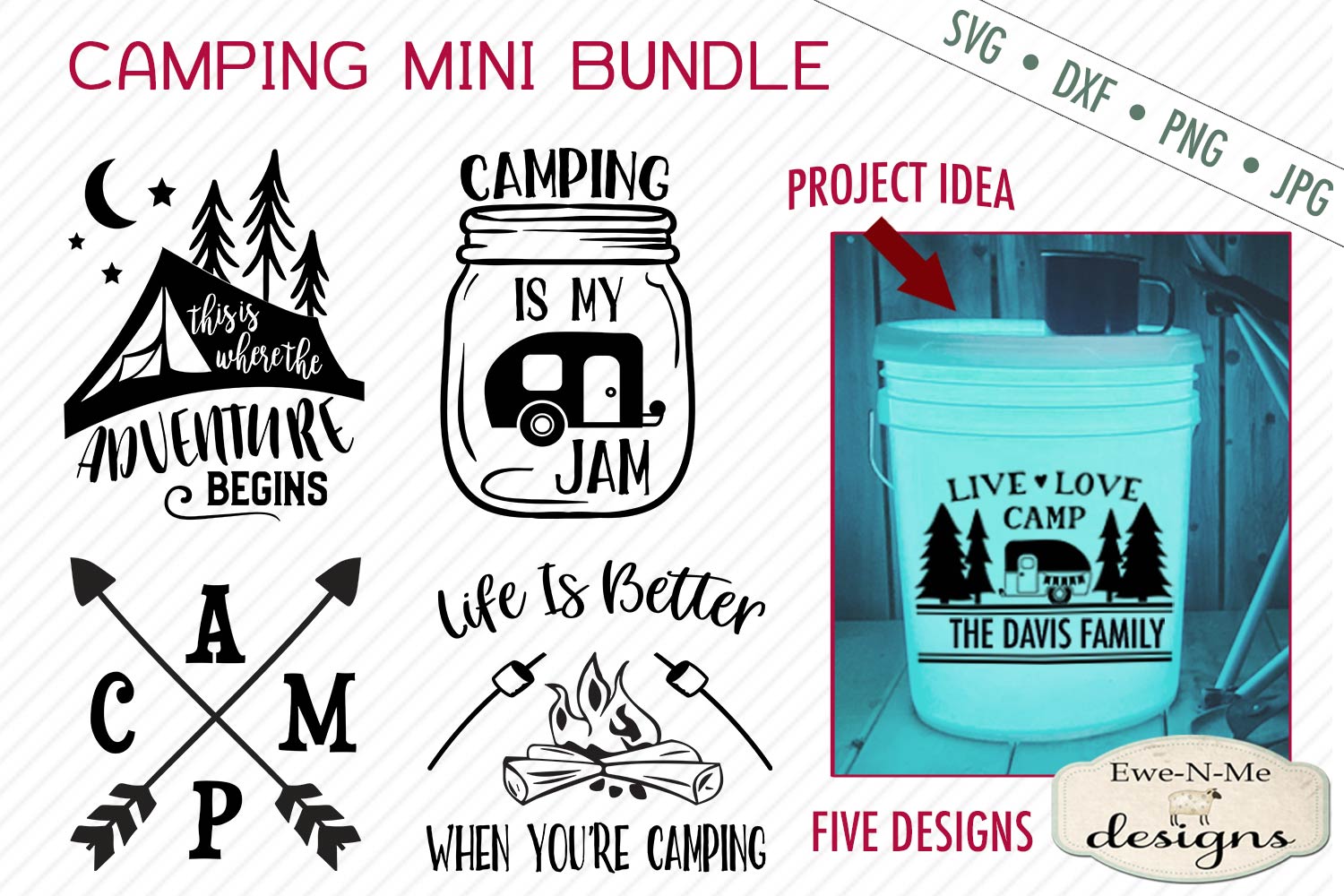 Download Camping Bundle - Camping Bucket - Camping - Summer - SVG