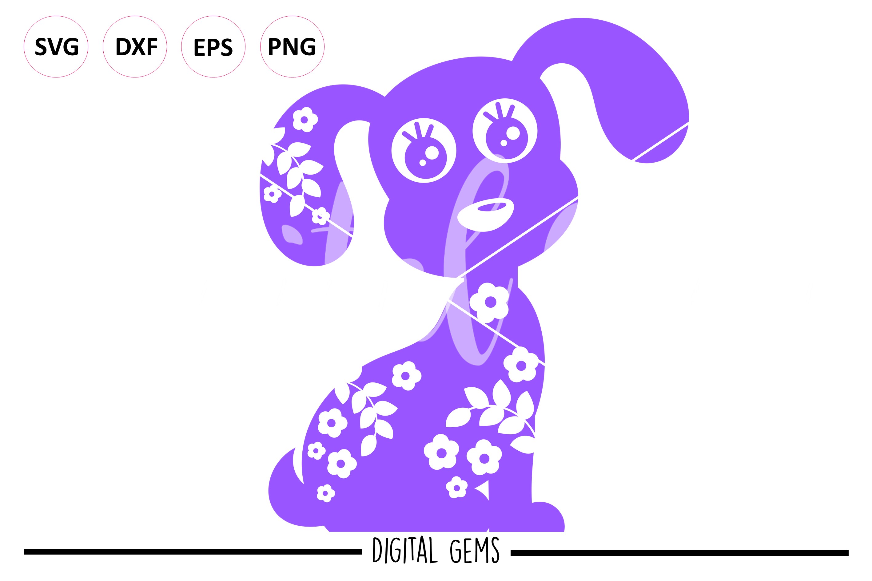 Dog SVG EPS DXF PNG file