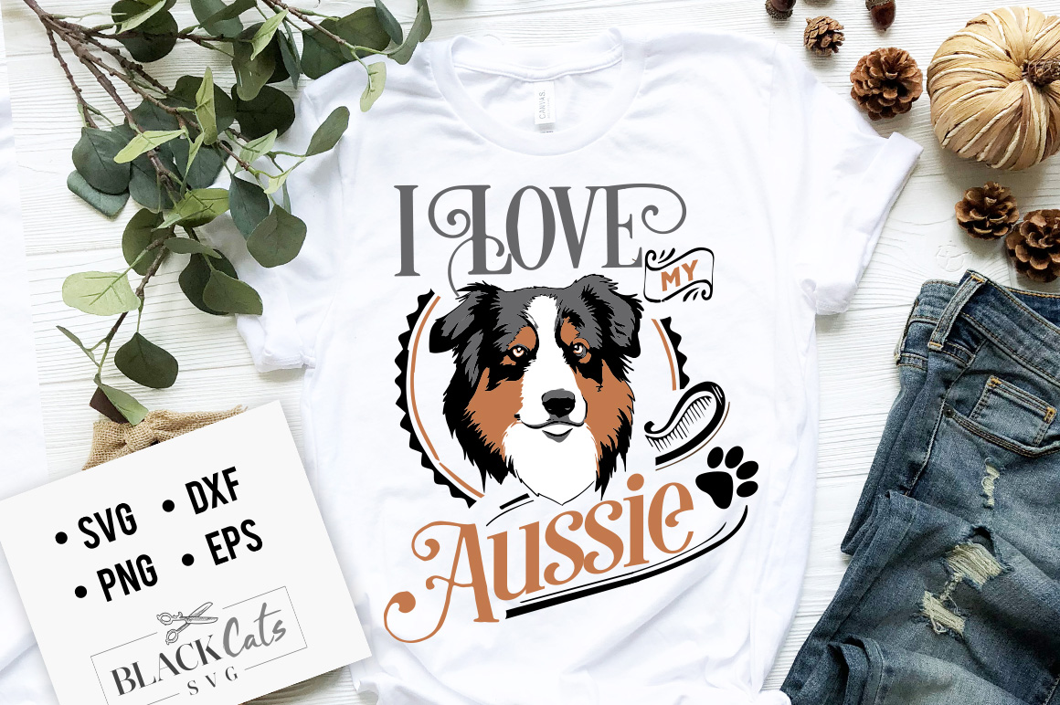 Download I love my Aussie SVG