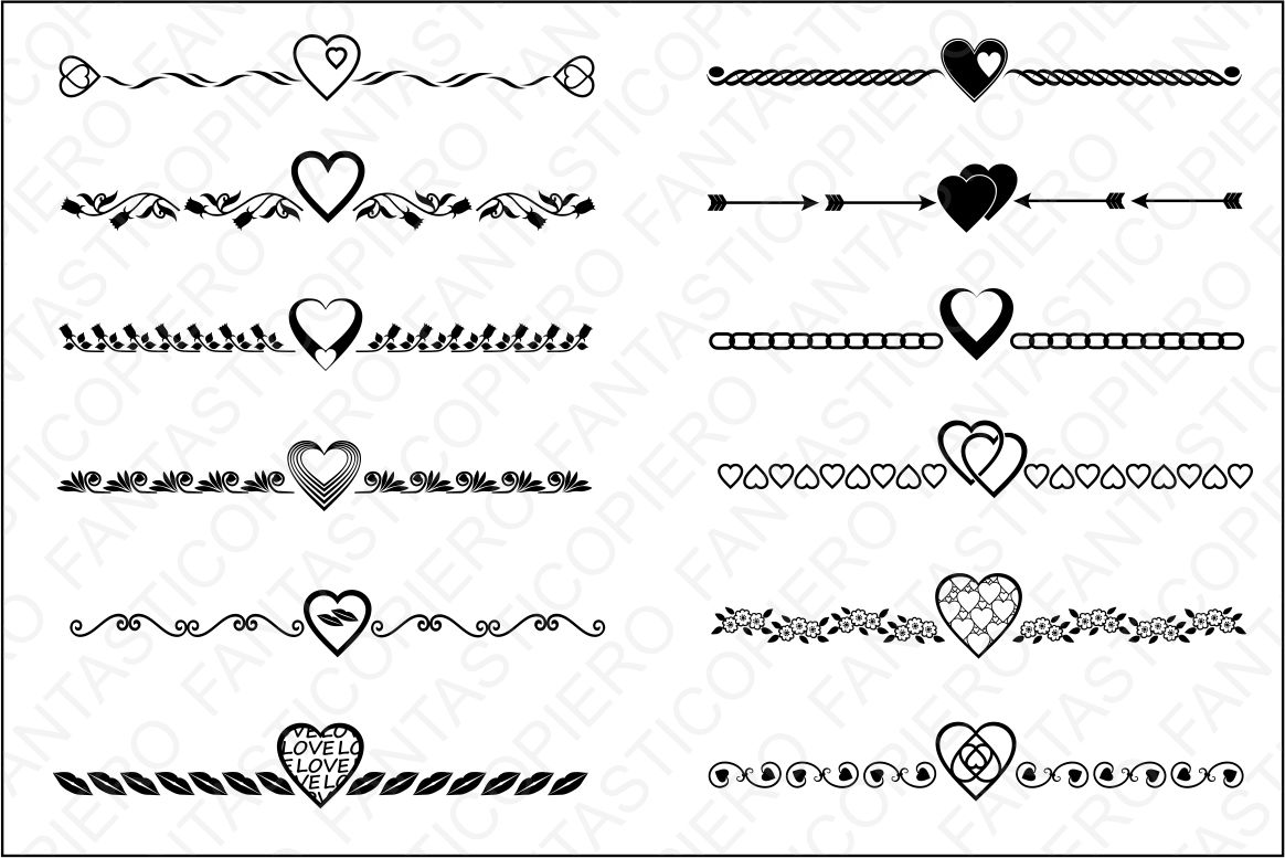 Download Text Dividers Valentine's day, Wedding and love SVG files ...
