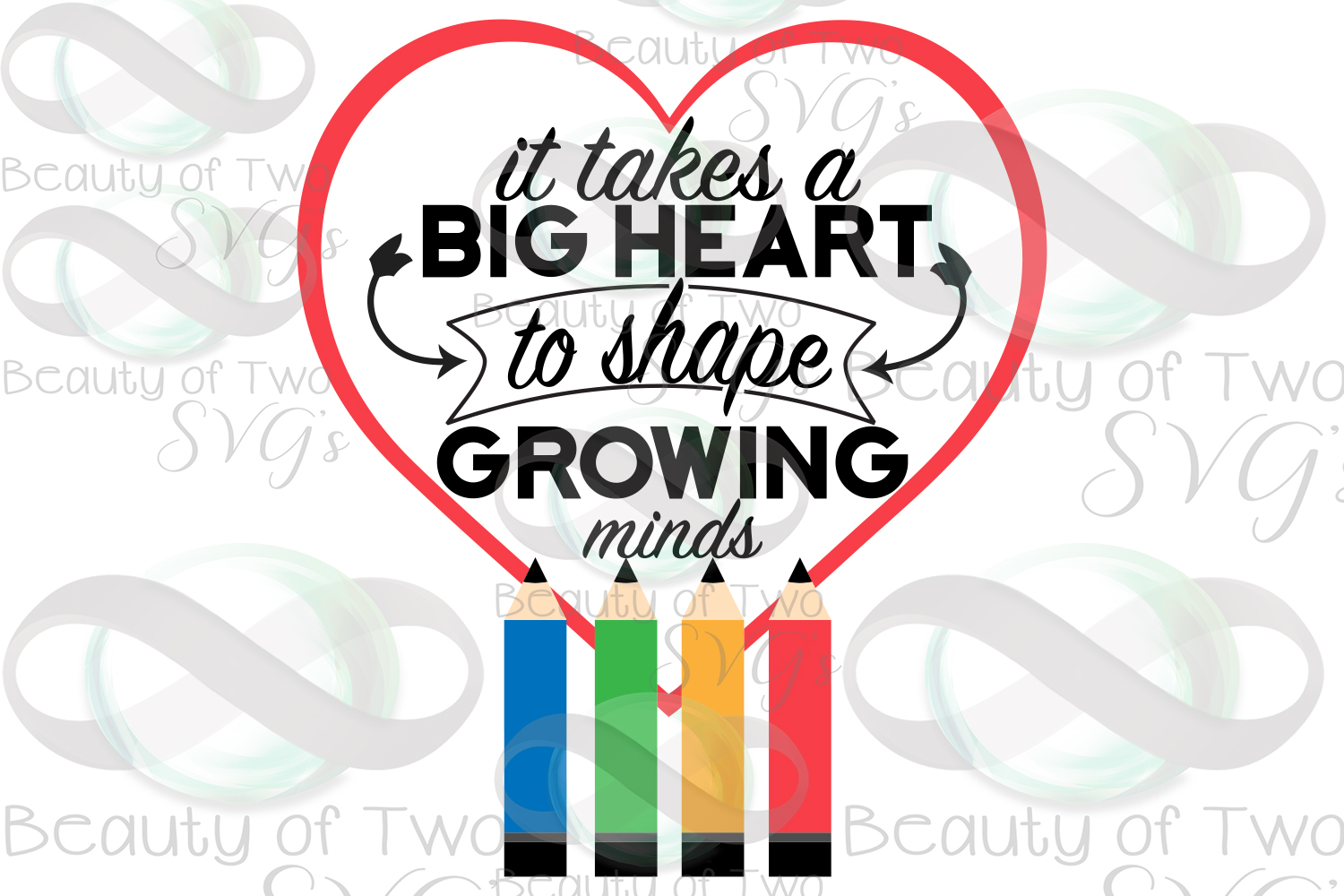 Download Teacher gift svg & png, teacher appreciation svg, big heart (245183) | SVGs | Design Bundles