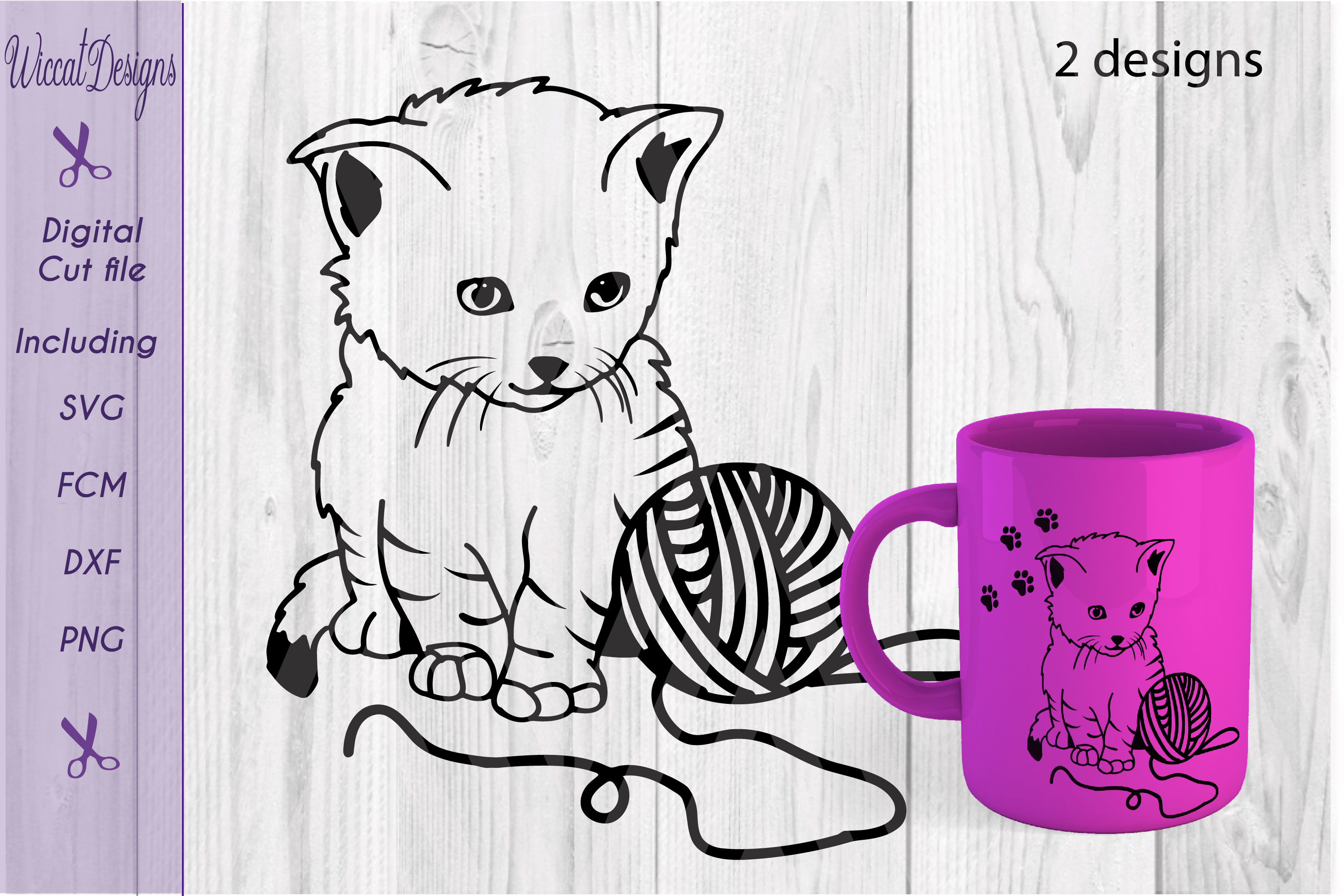 Cat svg, Line art svg, Kitten svg, digital cut file (37151) | SVGs