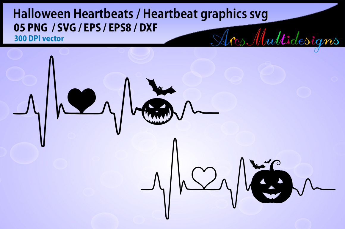 halloween heartbeat graphics and illustration, halloween svg (140473