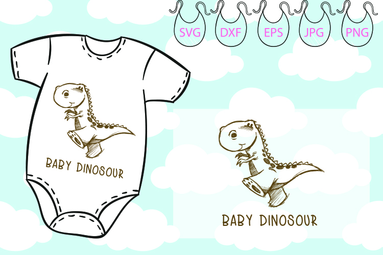 Cute Dinosaur t rex SVG Files T Rex Tyrannosaurus rex Baby (141472