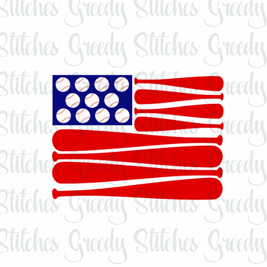 Download Baseball American Flag SVG/DXF/FCM/EPS/PNG Cut Files