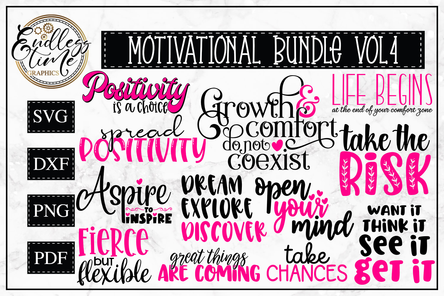 Download Motivational Bundle Volume 4 - 12 Motivational Quote SVGs ...