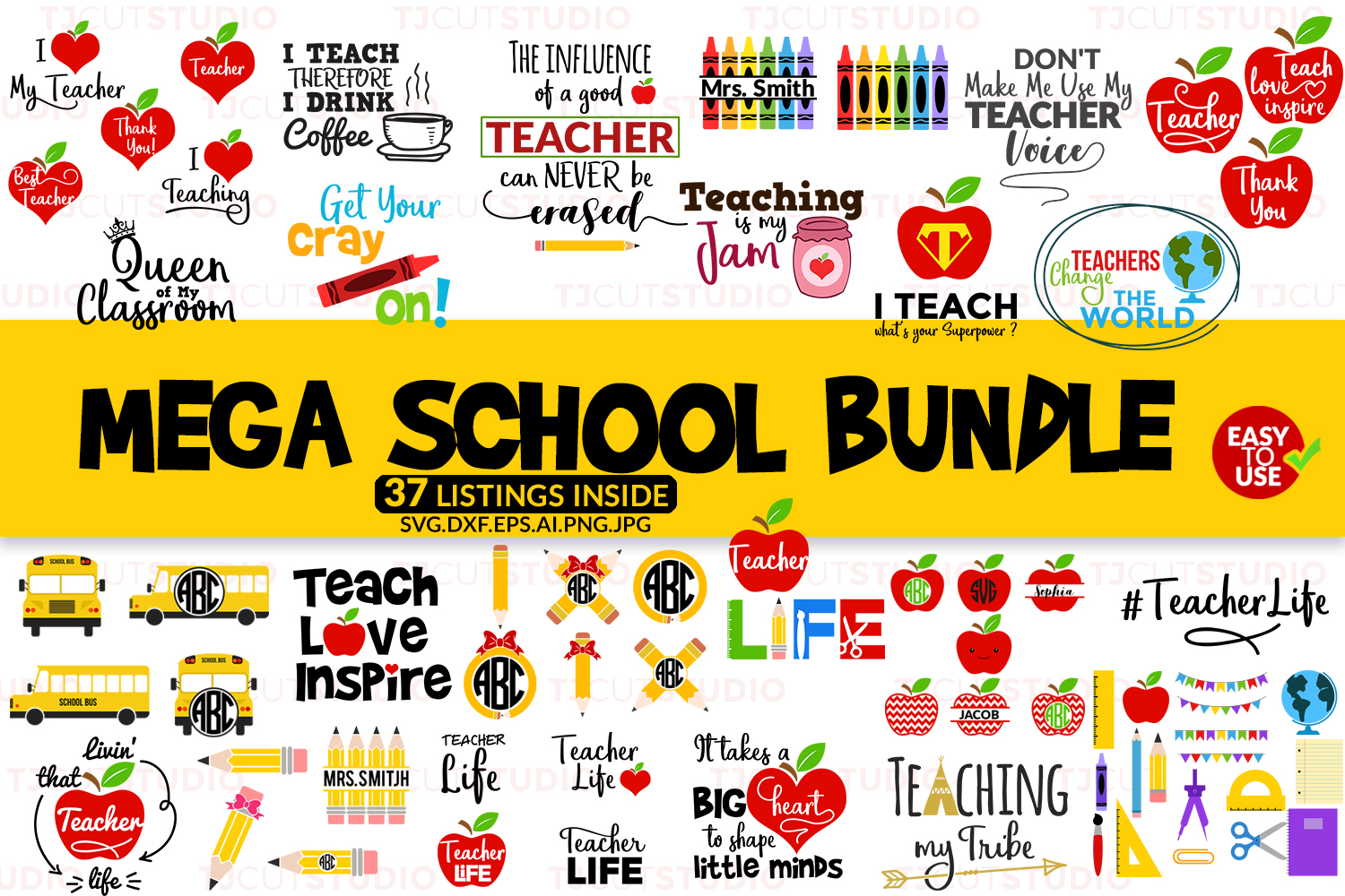 Download School Bundle svg, Mega School Bundle svg