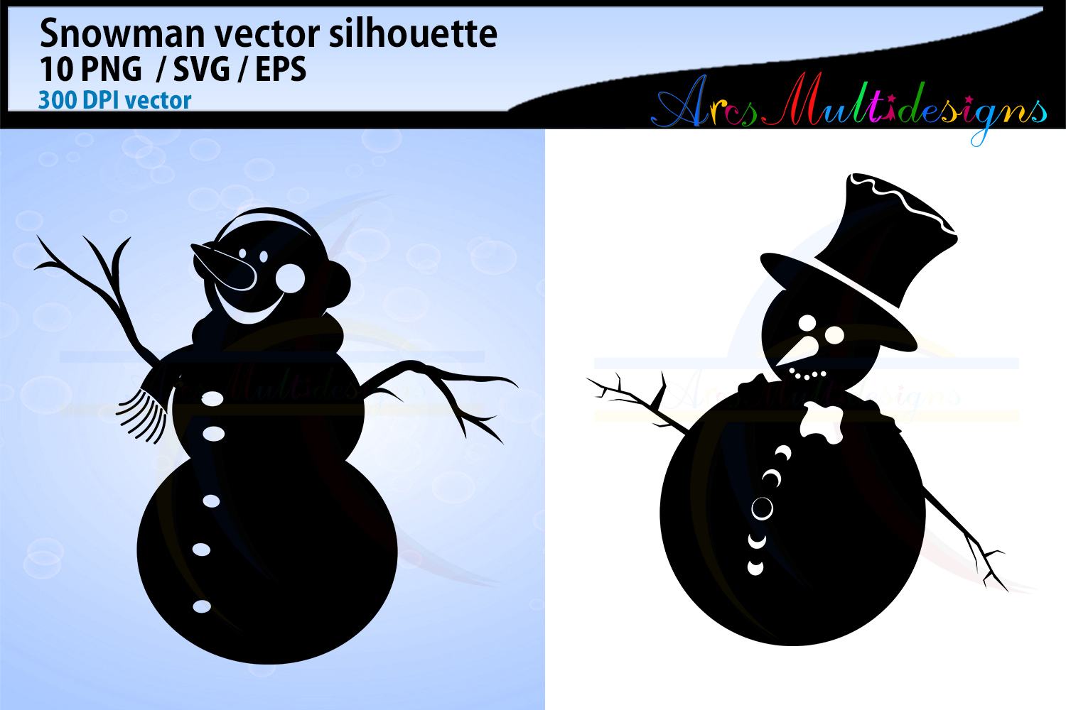 Download Snowman silhouette svg clipart / snowman / christmas snowman