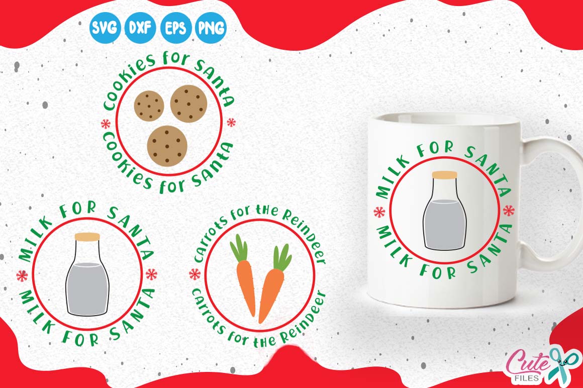 Download Cookies and milk for santa, carrots, Christmas Eve svg ...