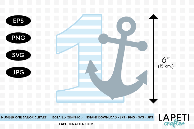 Download Number One birthday svg, eps, jpg, png, 1st birthday anchor