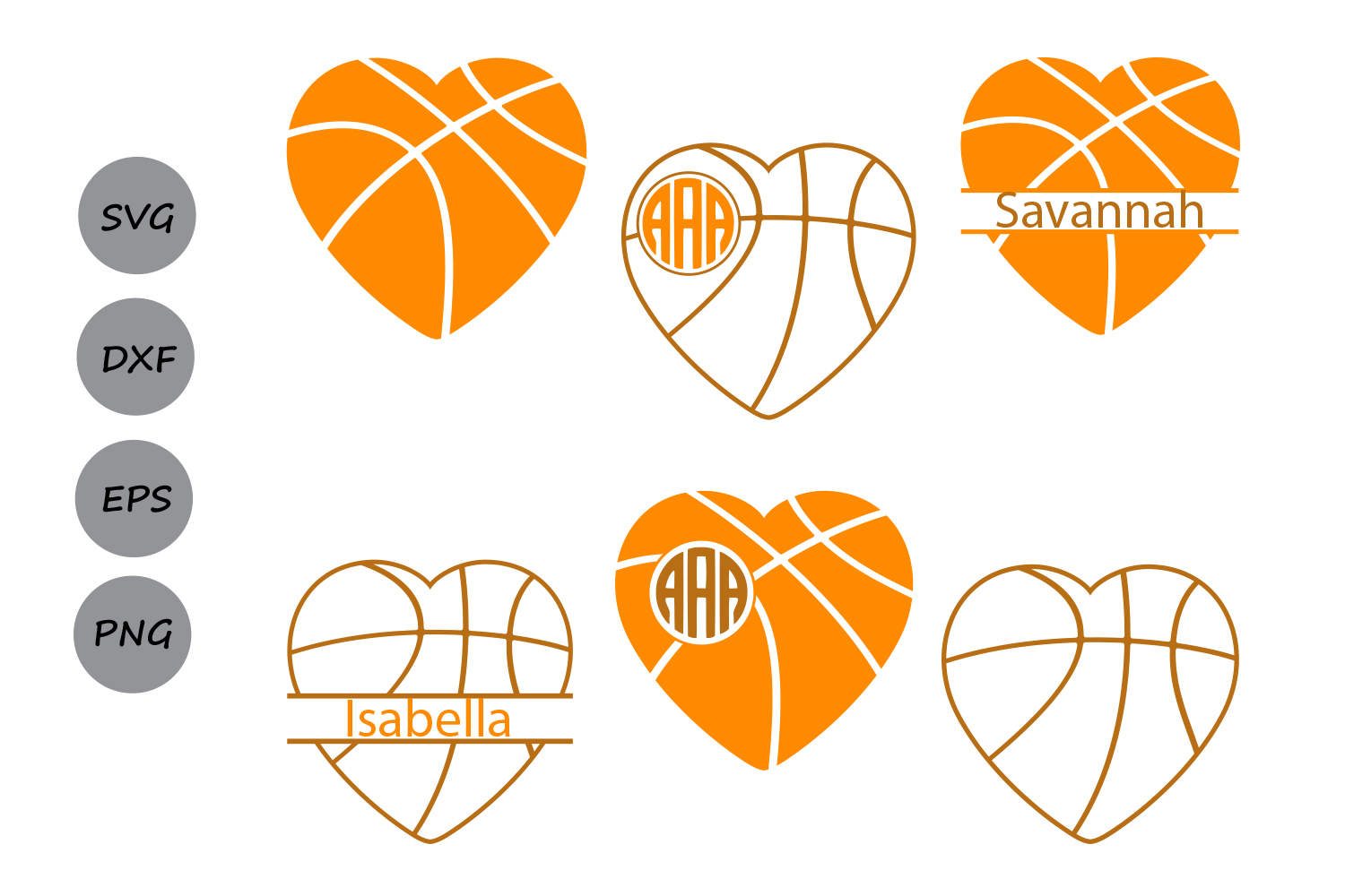 Download Basketball Svg, Basketball Heart Svg, Basketball Heart ...