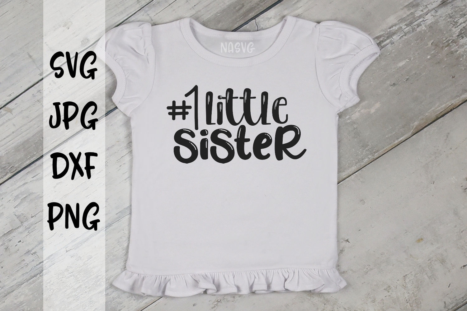 #1 Little Sister, A Sibling SVG For Crafters (201571) | SVGs | Design ...