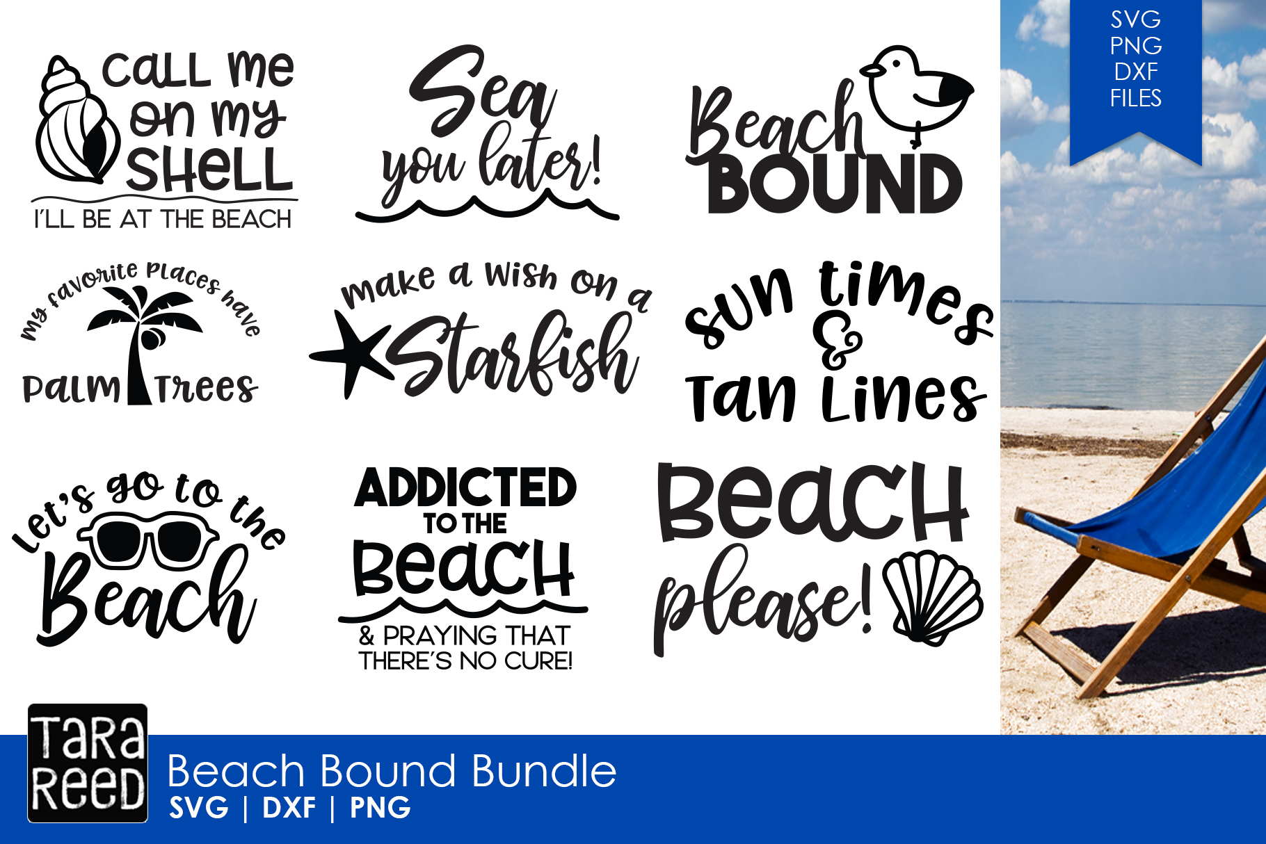 Beach Bound - Beach SVG and Cut Files for Crafters