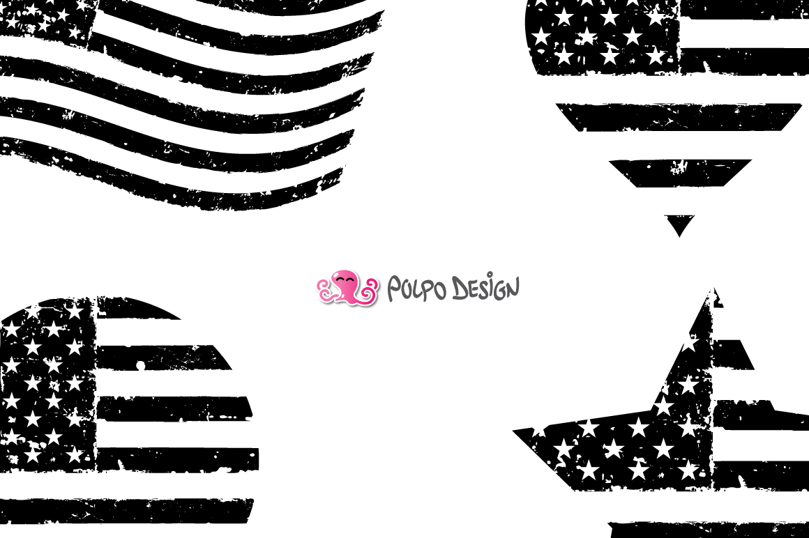 American flag SVG (86058) | Illustrations | Design Bundles