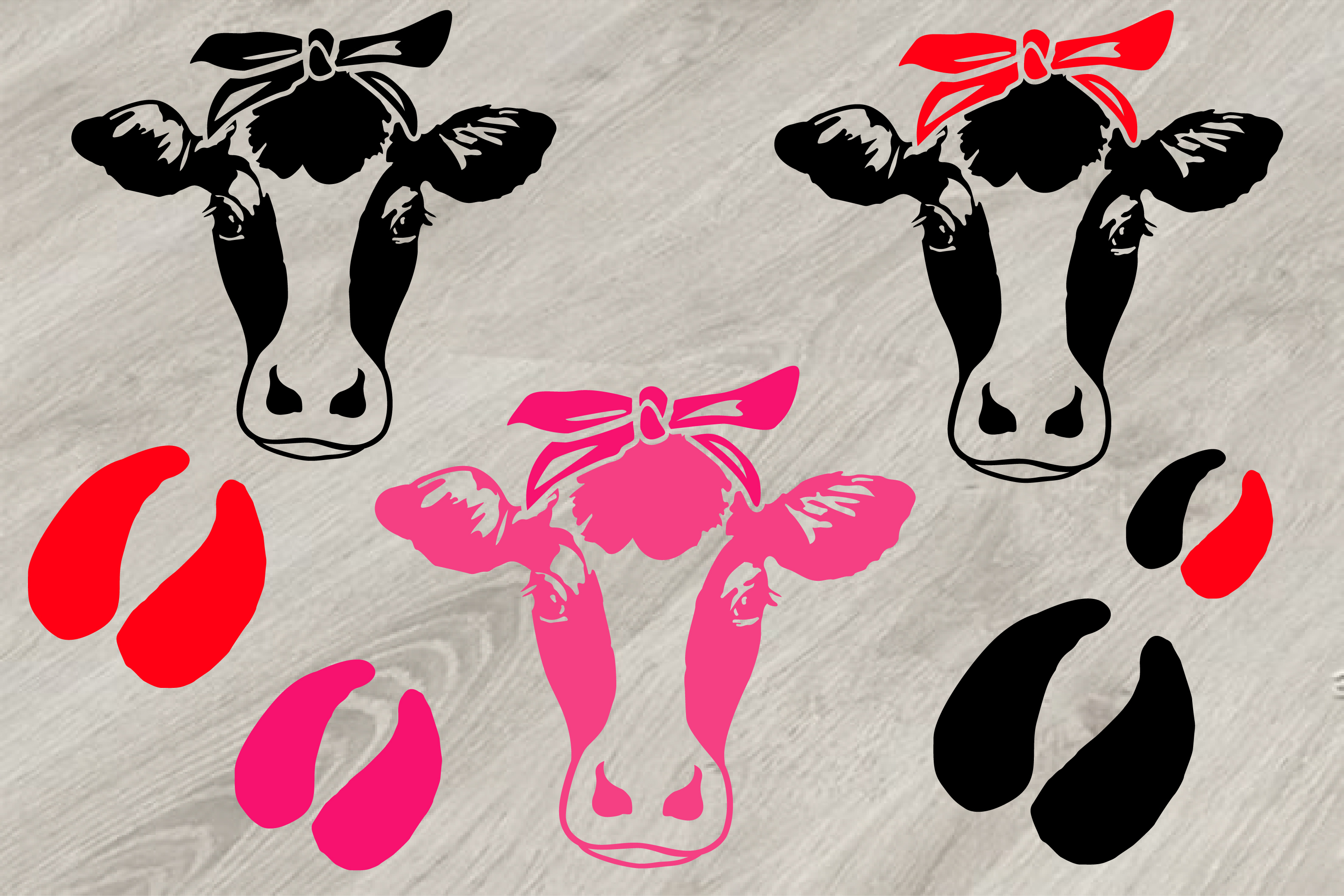 Download Cow Head whit Bandana SVG, cowboy western Farm Milk 776S