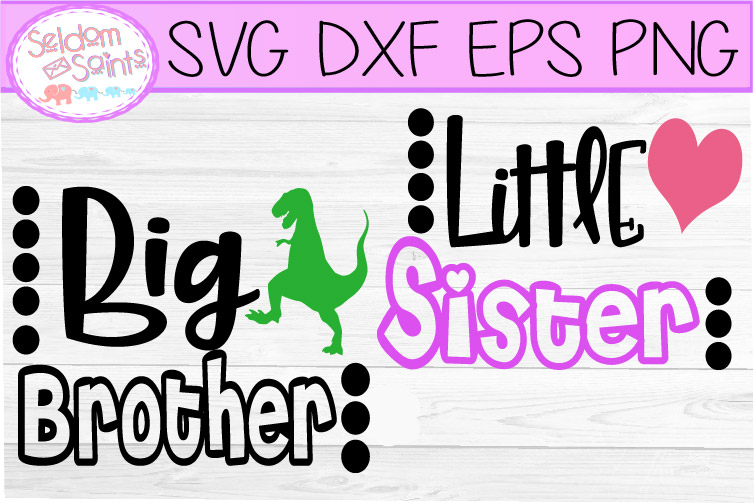 Download Big Brother Little Sister SVG PNG DXF EPS Cricut ...