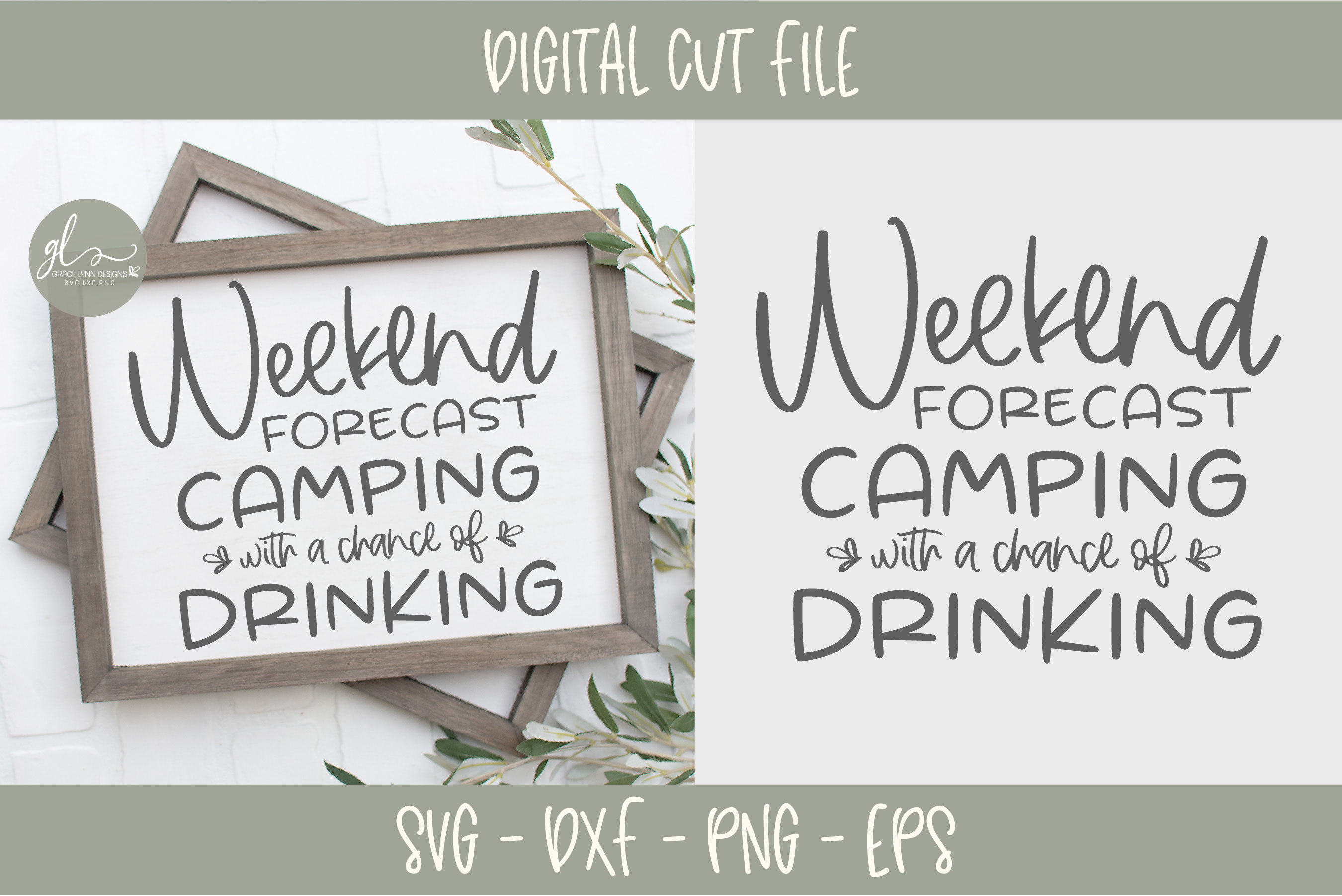 Download Weekend Forecast Camping With A Chance Of Drinking - SVG