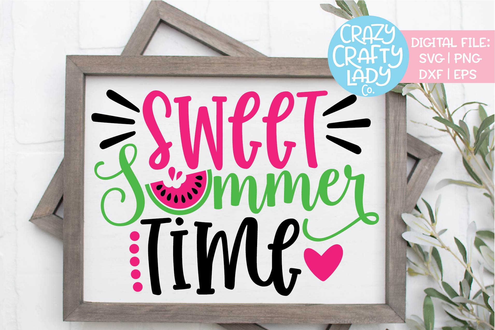 Sweet Summertime Watermelon SVG DXF EPS PNG Cut File ...