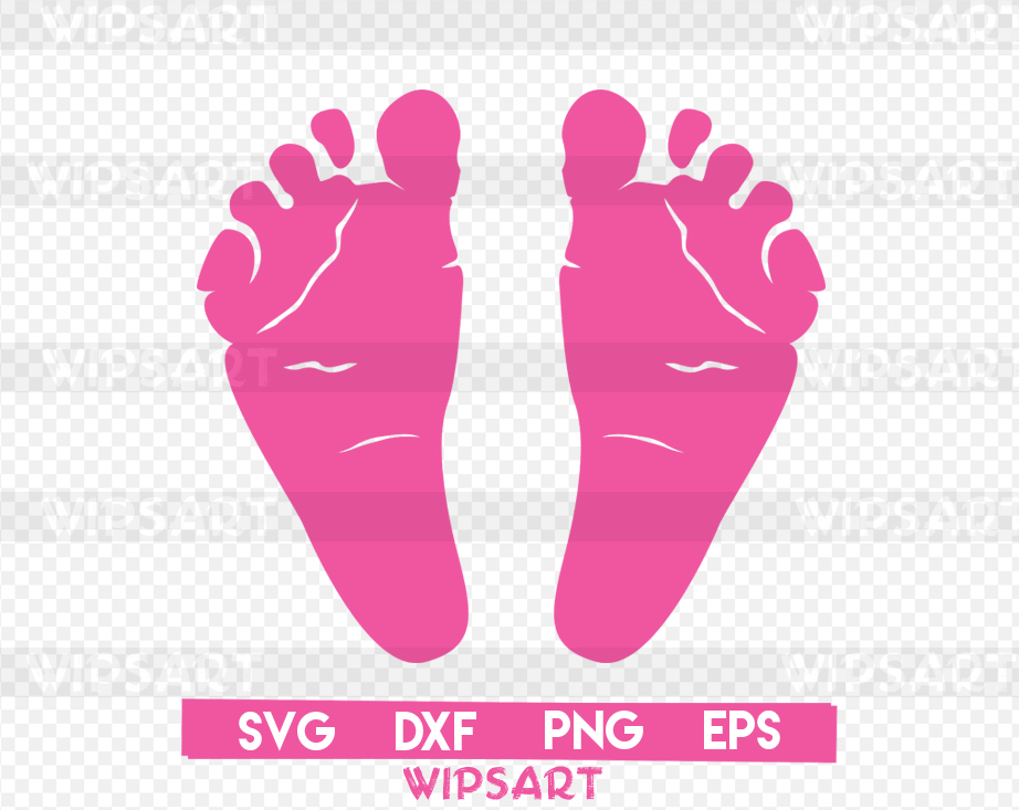 Download SALE! Baby's first svg file, baby feet silhouette svg